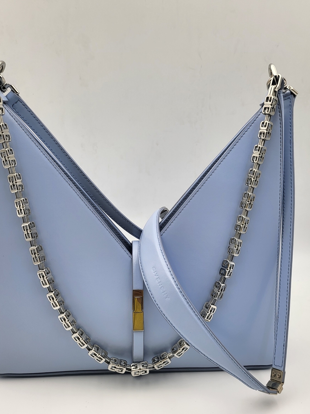 GIVENCHY Box Calfskin Small Cut Out Shoulder Crossbody Bag..Authentic..